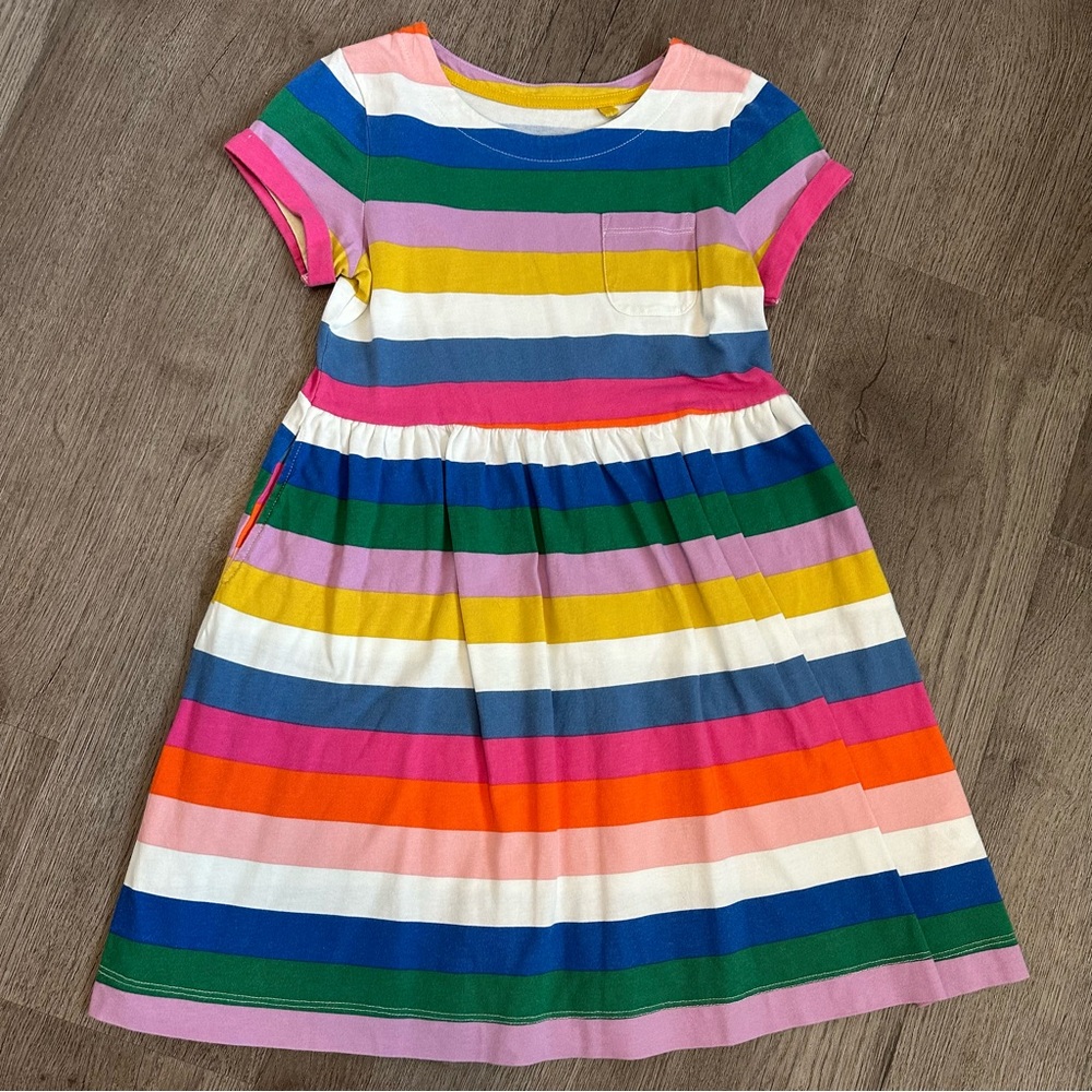 Boden rainbow stripe dress